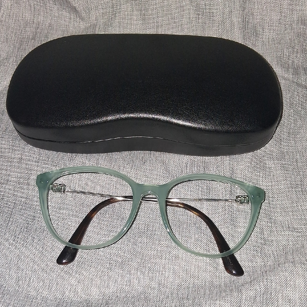 Dolce & Gabbana Green Glasses with Black Case
